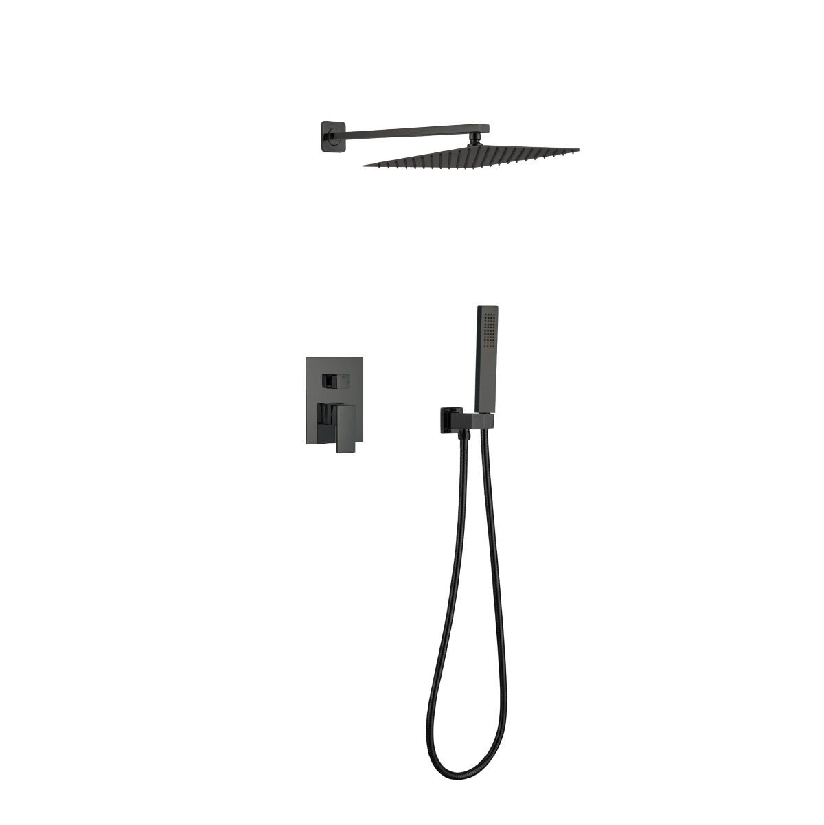 MEZCLADORA MONOC. MINIML. C/CABEZA DE DUCHA C/TEL. FB024 SANDS BRONCE BLACK -FRATELLI